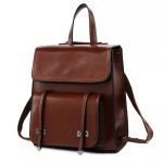 cartable en cuir marron