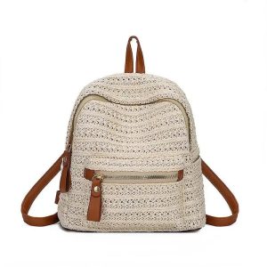 Petit sac à dos en paille