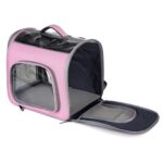 Vue frontale du sac Chatelair pour chat