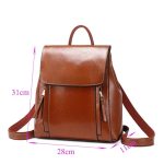 Élégant sac à dos marron