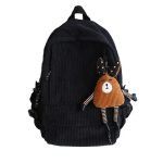 sac velours étudiant