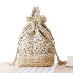 sac à dos élégant en paille