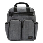 sac à dos à langer gris