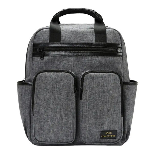 sac à dos à langer gris