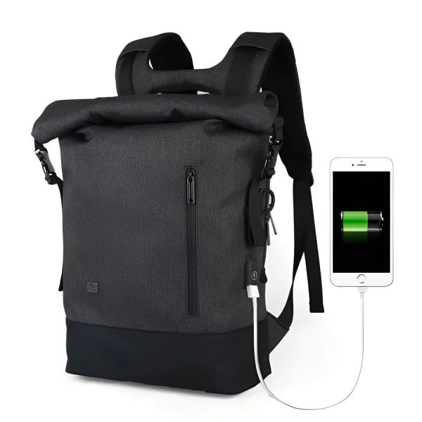 sac à dos roll top homme moderne