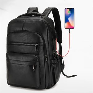 sac à dos vintage connecté USB